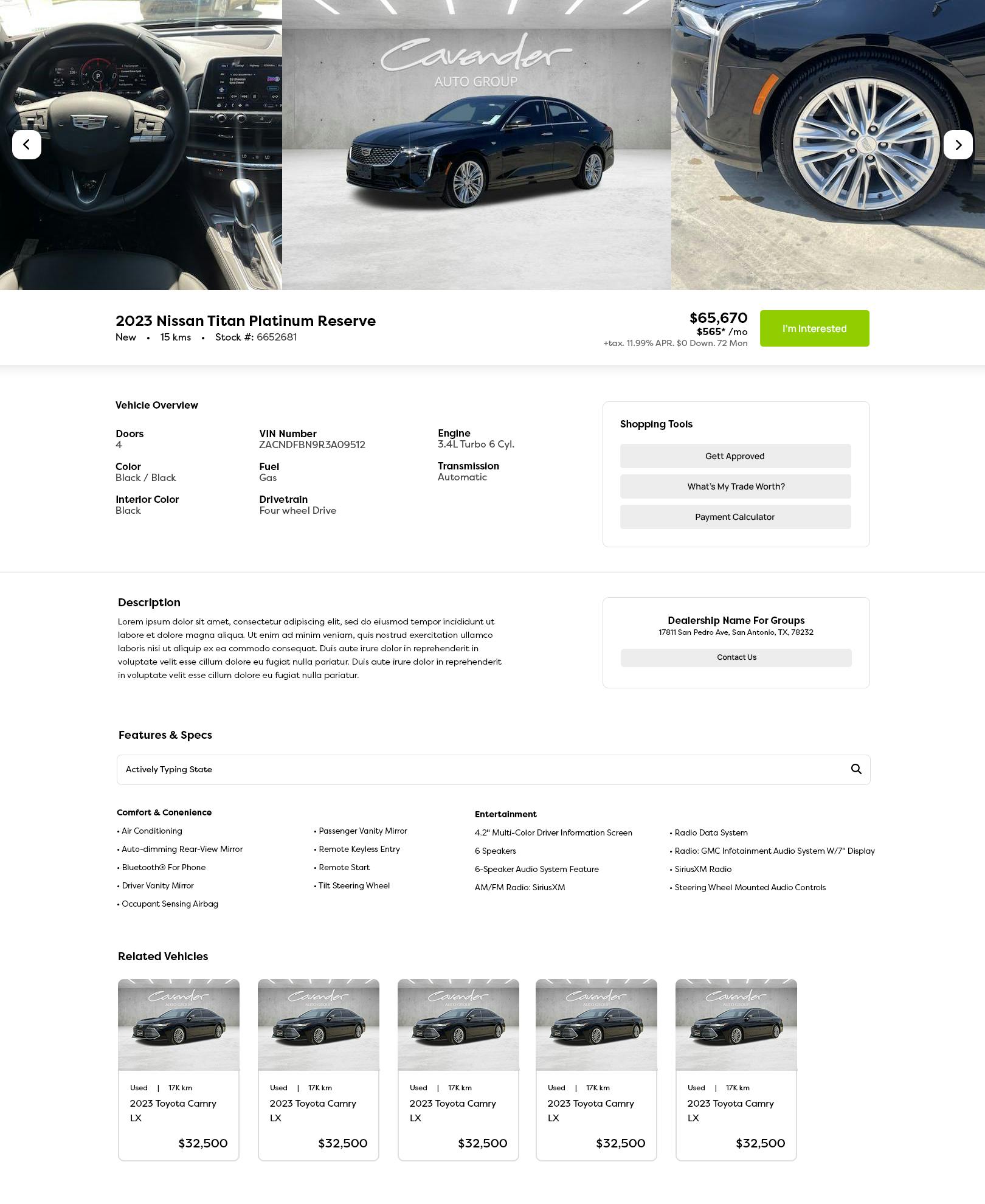 Shop cars