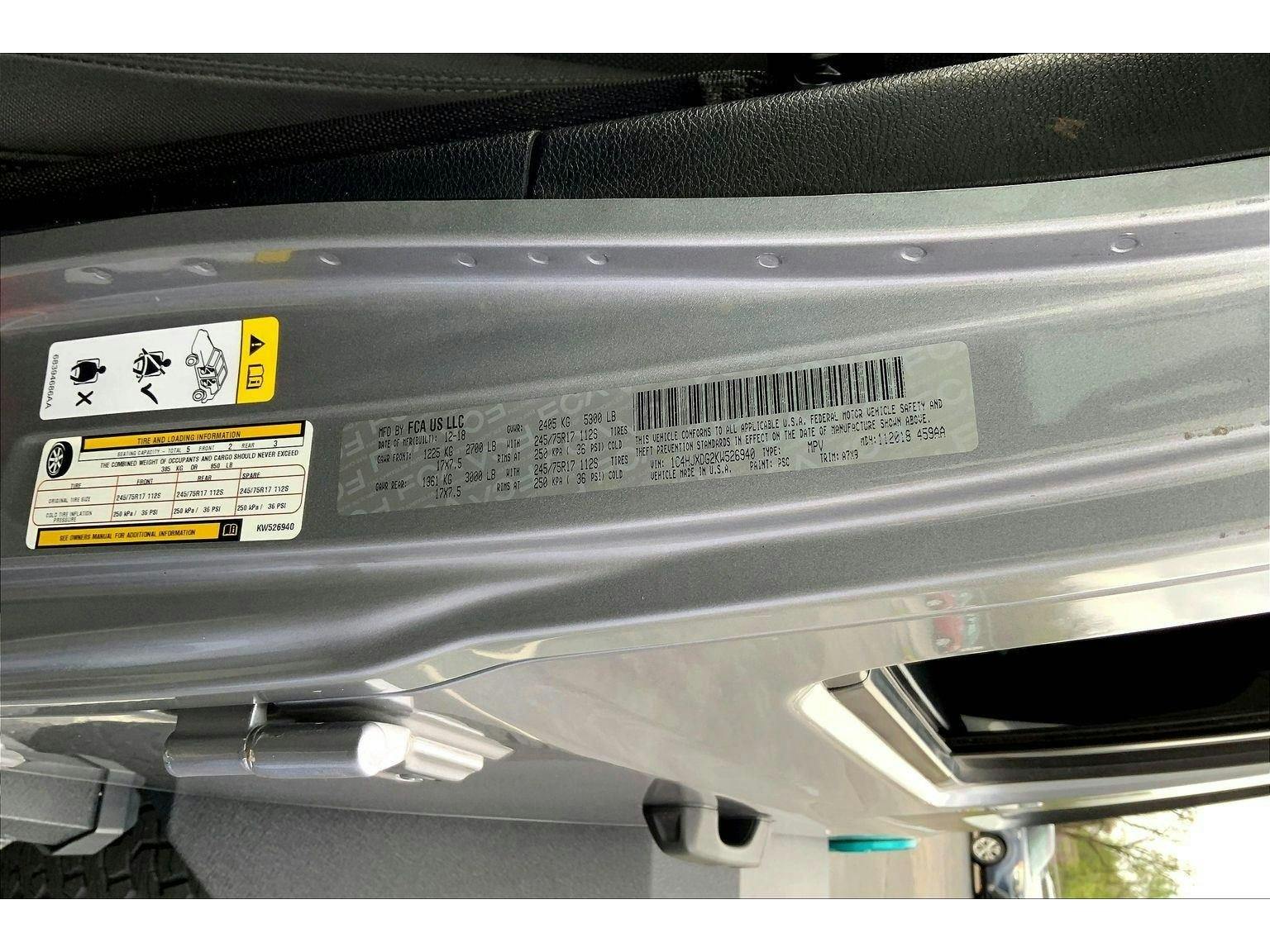 2019 Jeep Wrangler Unlimited SPORT (K664172) Photo 28