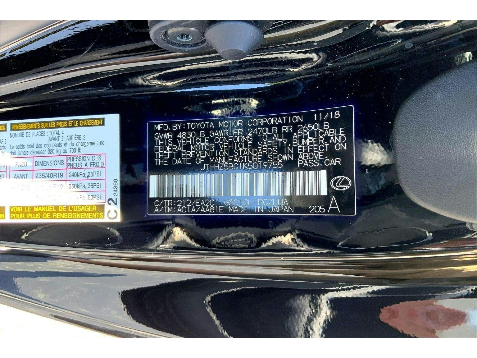 2019 Lexus RC 350 F Sport (K8619162) Photo 28