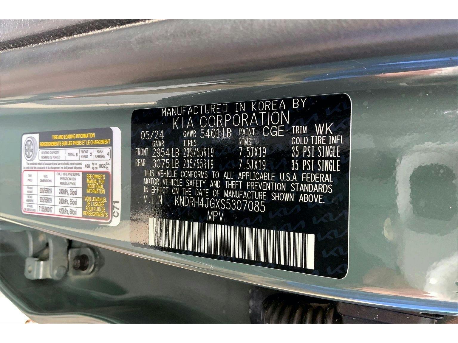 2025 Kia Sorento Hybrid EX (K8618591) Photo 30